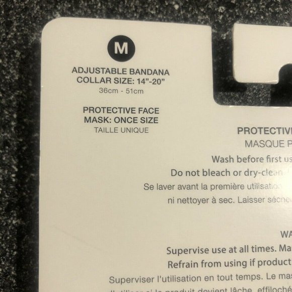 Brand New ED Ellen Degeneres Protective Face Mask & Dog Bandana 3 Sizes Combo - Picture 4 of 5